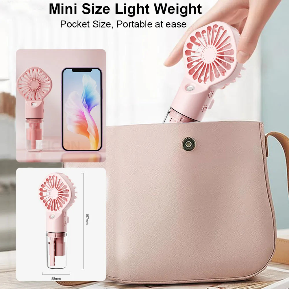 MistMate™ Portable Cooling Fan — 4-Speed Mist & Humidifier