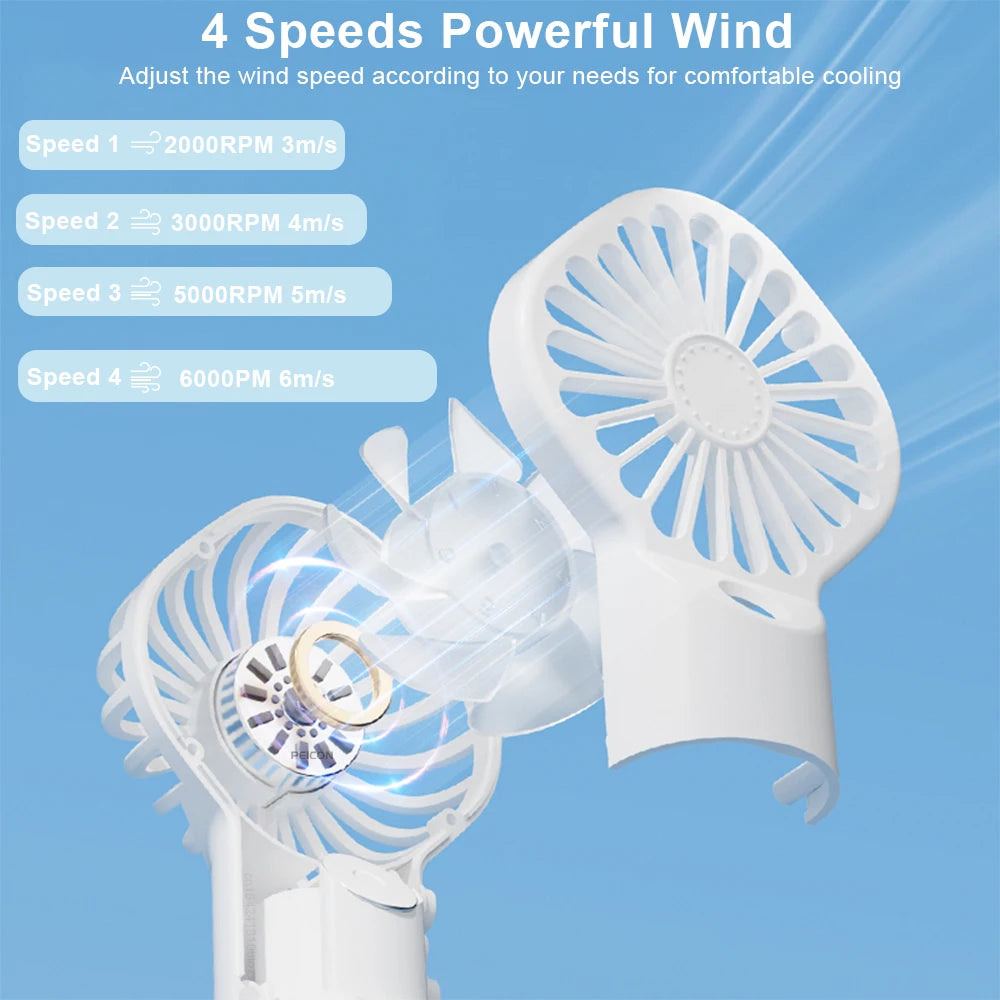 MistMate™ Portable Cooling Fan — 4-Speed Mist & Humidifier